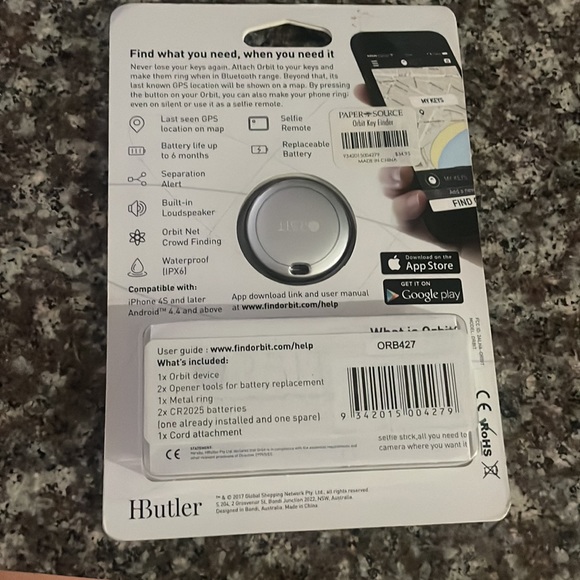 Orbit ORB427 Orbit Key Bluetooth Tracker (Silver) - Picture 3 of 5